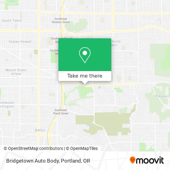 Bridgetown Auto Body map