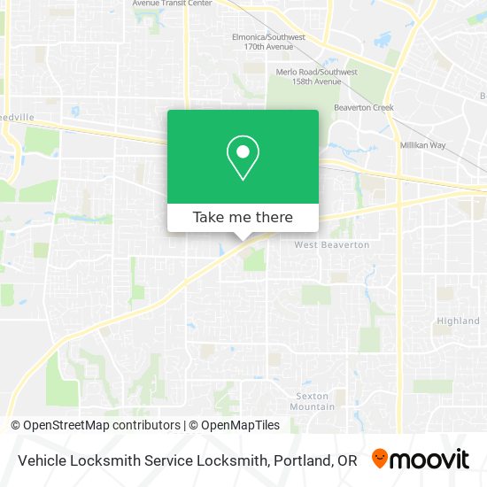 Vehicle Locksmith Service Locksmith map
