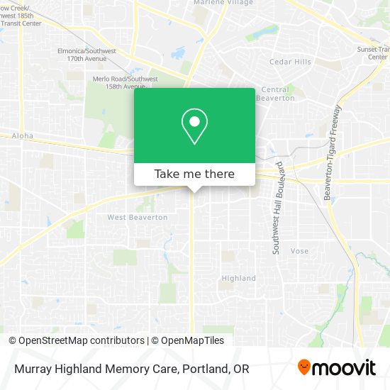 Murray Highland Memory Care map