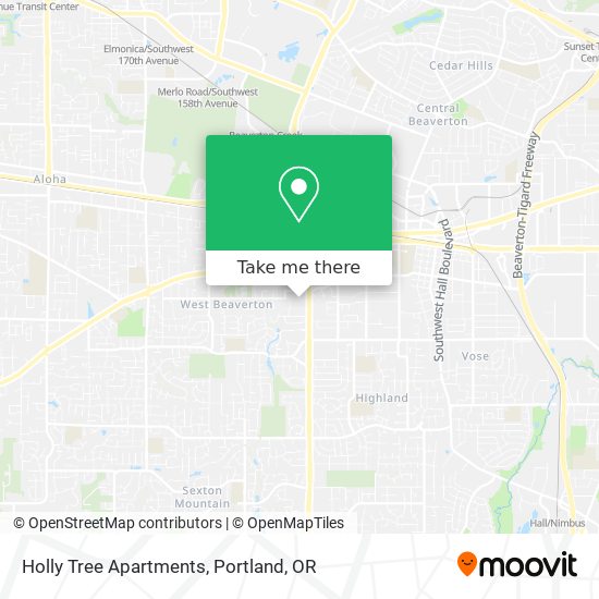 Holly Tree Apartments map