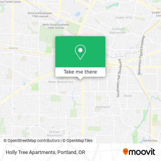 Mapa de Holly Tree Apartments