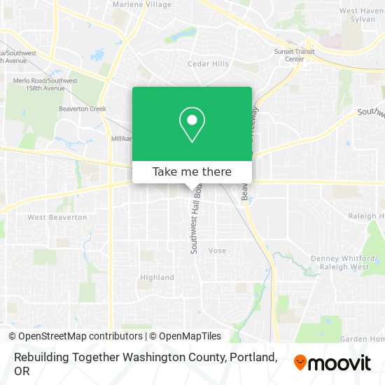 Rebuilding Together Washington County map