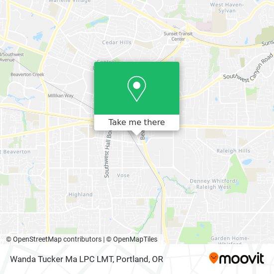 Wanda Tucker Ma LPC LMT map