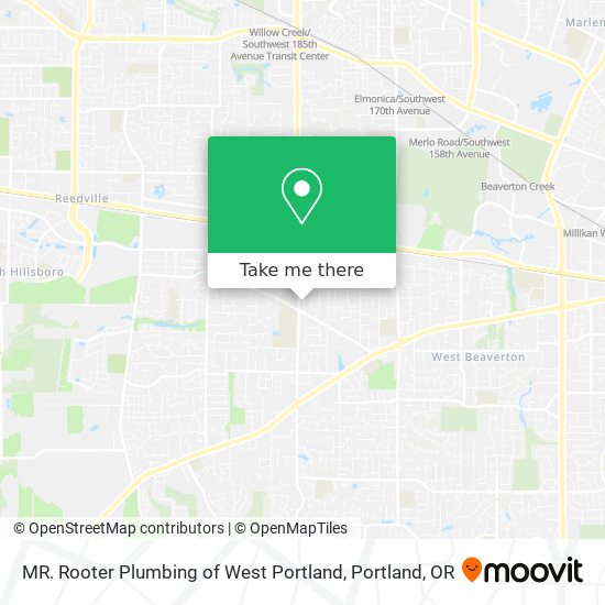 MR. Rooter Plumbing of West Portland map