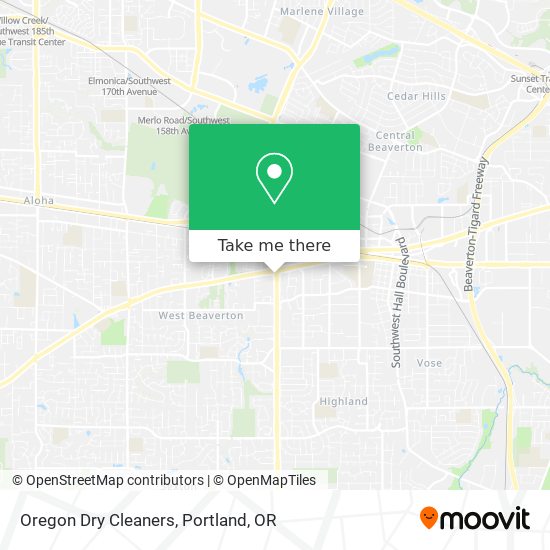 Oregon Dry Cleaners map