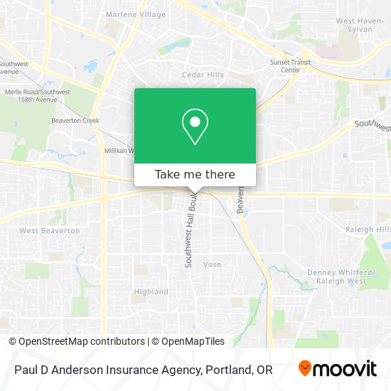 Mapa de Paul D Anderson Insurance Agency