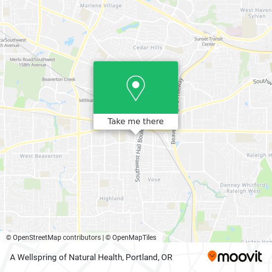 A Wellspring of Natural Health map