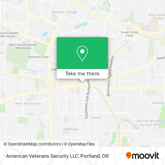 Mapa de American Veterans Security LLC