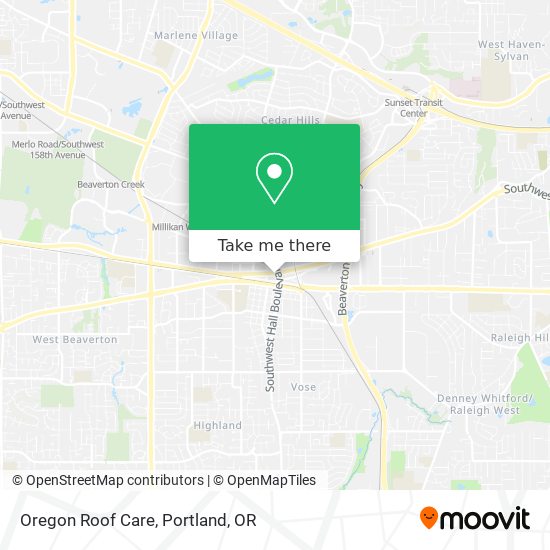 Mapa de Oregon Roof Care