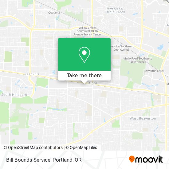 Bill Bounds Service map