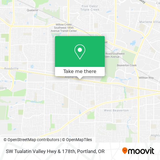 Mapa de SW Tualatin Valley Hwy & 178th