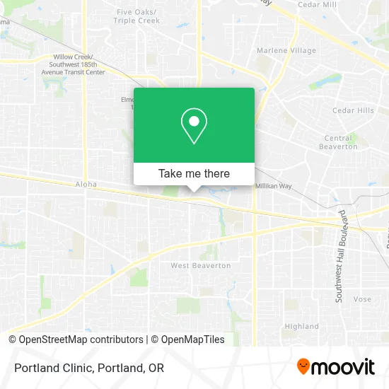 Portland Clinic map