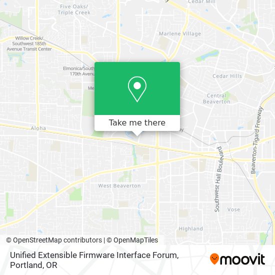 Unified Extensible Firmware Interface Forum map