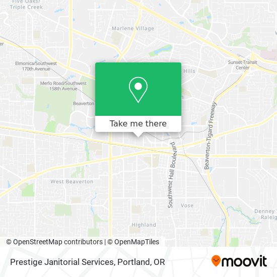 Prestige Janitorial Services map