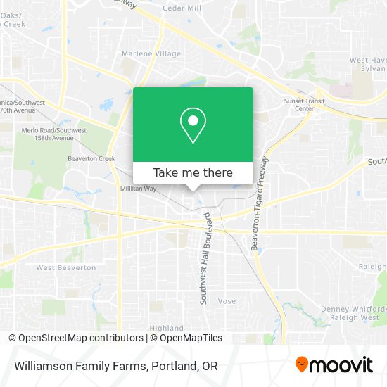 Mapa de Williamson Family Farms