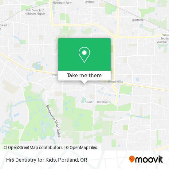 Hi5 Dentistry for Kids map