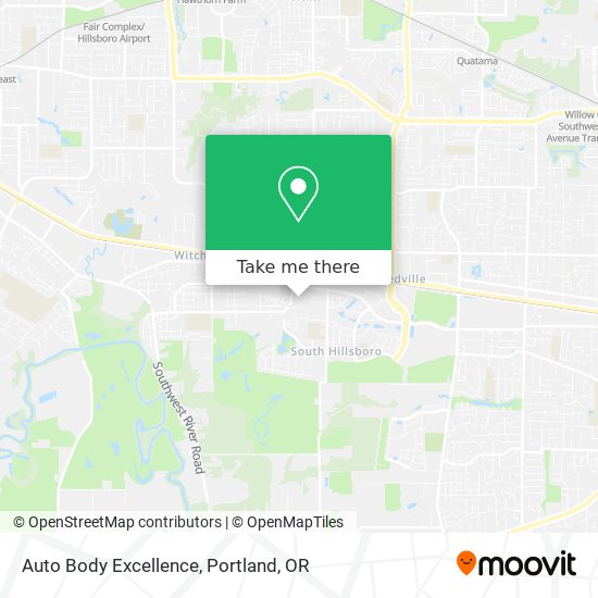 Auto Body Excellence map