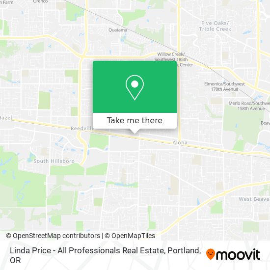 Linda Price - All Professionals Real Estate map