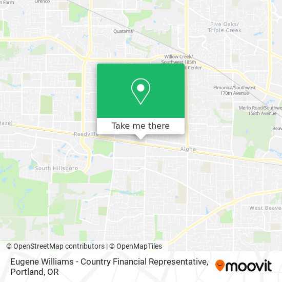 Mapa de Eugene Williams - Country Financial Representative