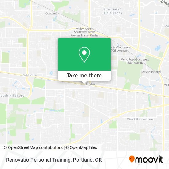 Renovatio Personal Training map