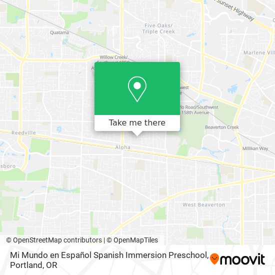 Mi Mundo en Español Spanish Immersion Preschool map