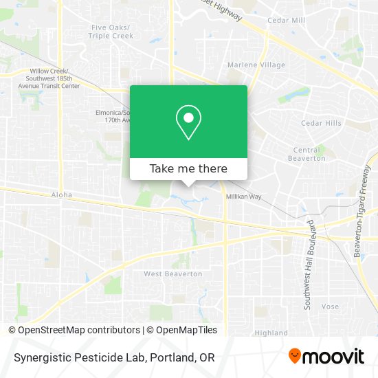 Mapa de Synergistic Pesticide Lab