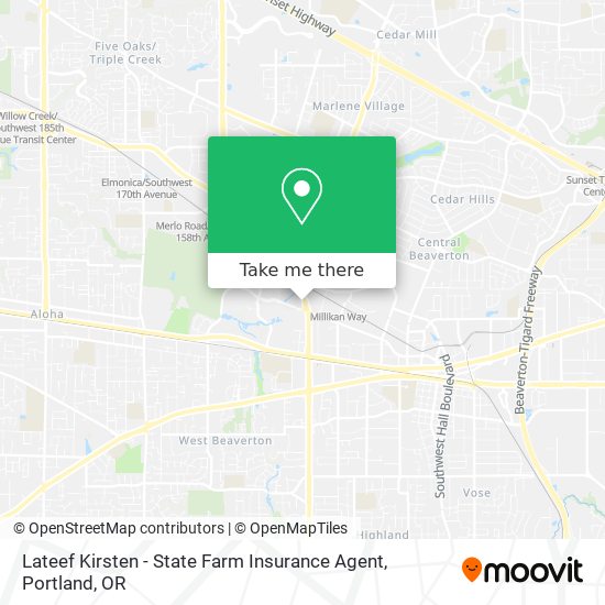 Lateef Kirsten - State Farm Insurance Agent map
