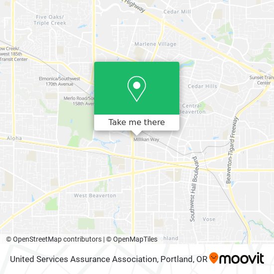 United Services Assurance Association map