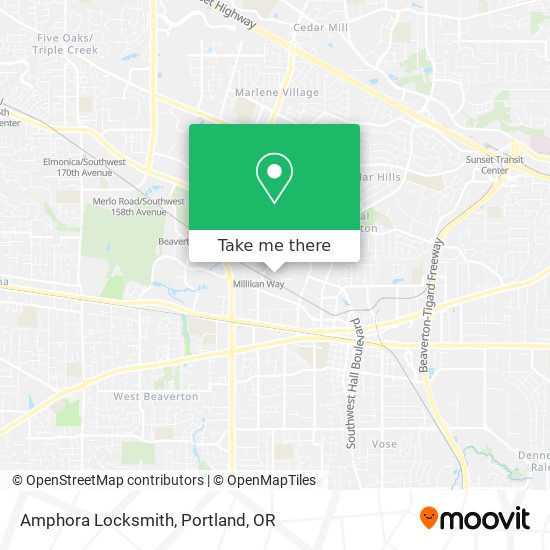 Mapa de Amphora Locksmith