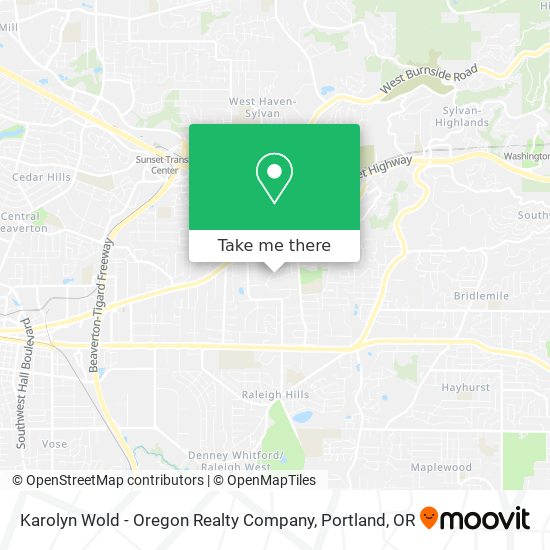 Karolyn Wold - Oregon Realty Company map