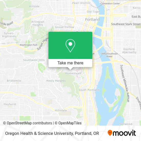 Oregon Health & Science University map