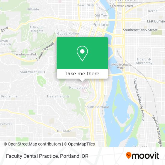 Faculty Dental Practice map