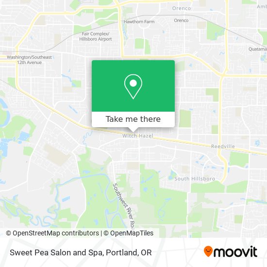 Sweet Pea Salon and Spa map
