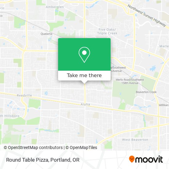 Round Table Pizza map