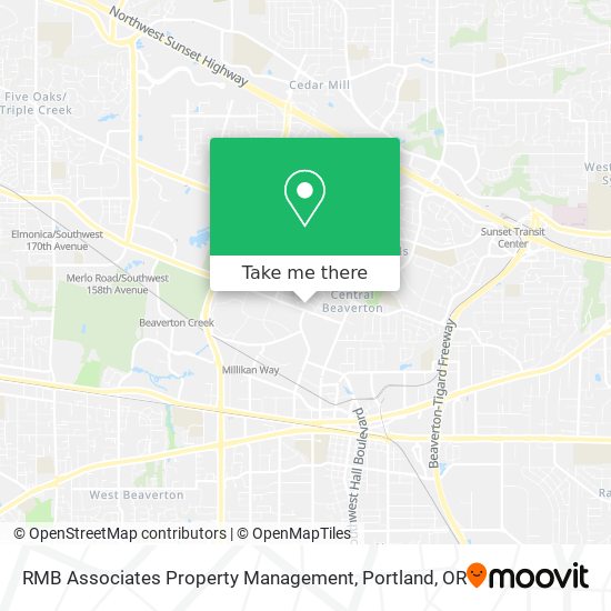 RMB Associates Property Management map