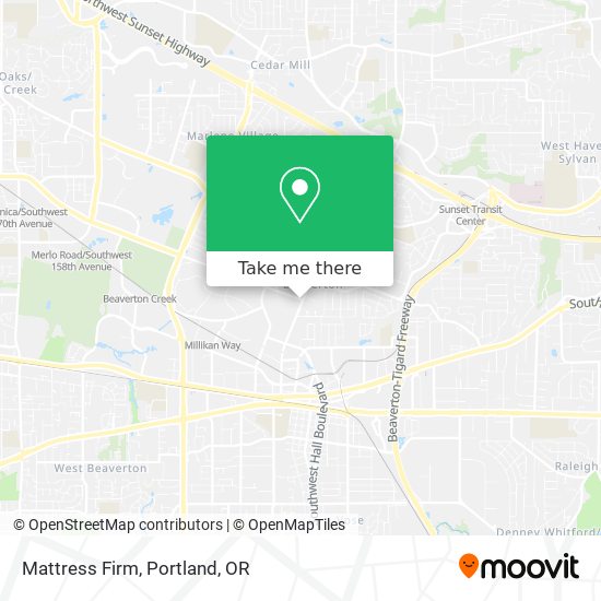 Mapa de Mattress Firm