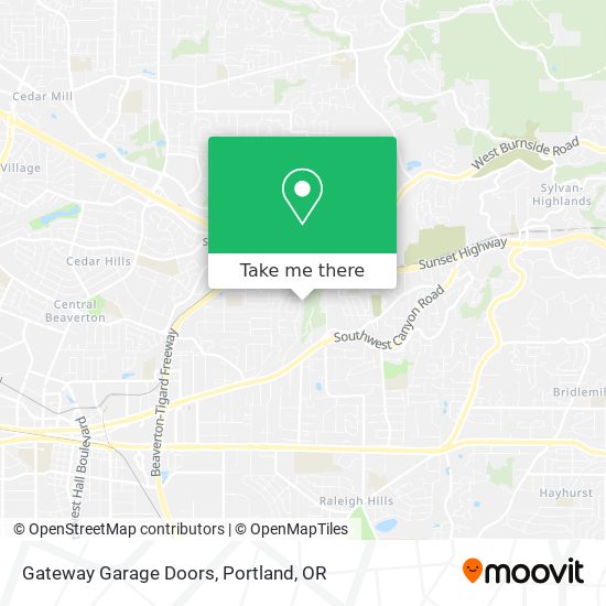 Gateway Garage Doors map