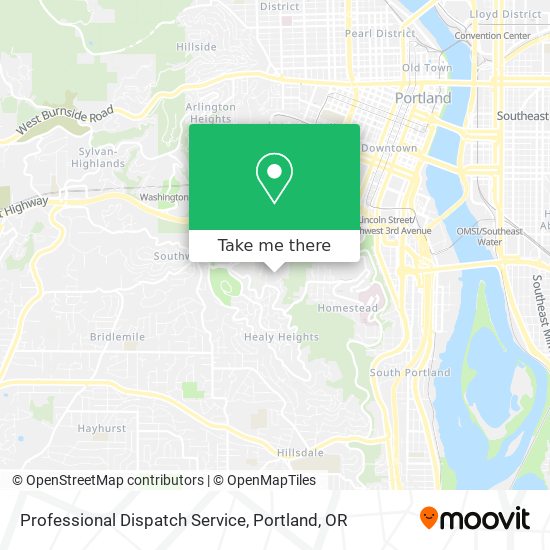 Professional Dispatch Service map