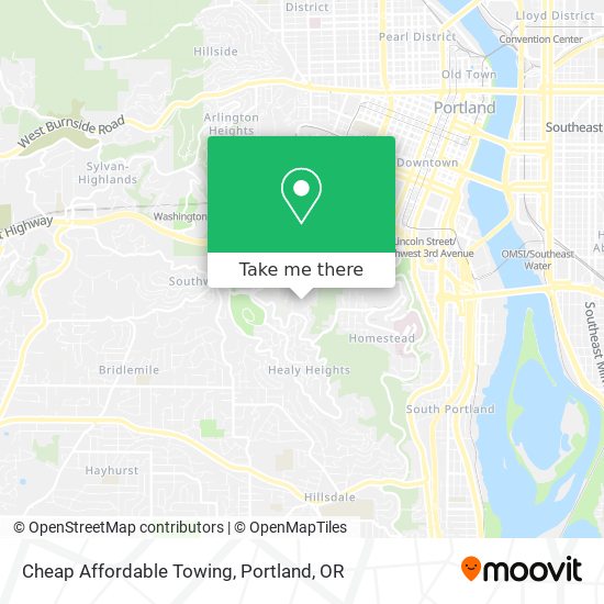 Cheap Affordable Towing map
