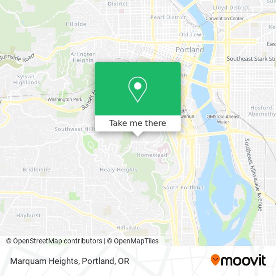 Marquam Heights map