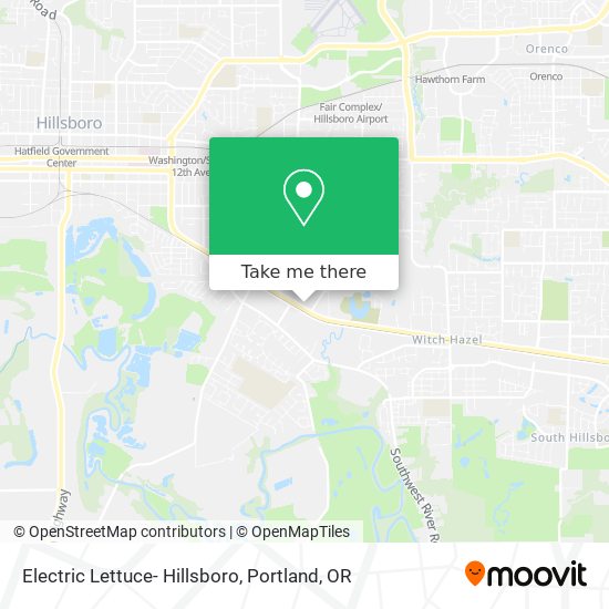Mapa de Electric Lettuce- Hillsboro