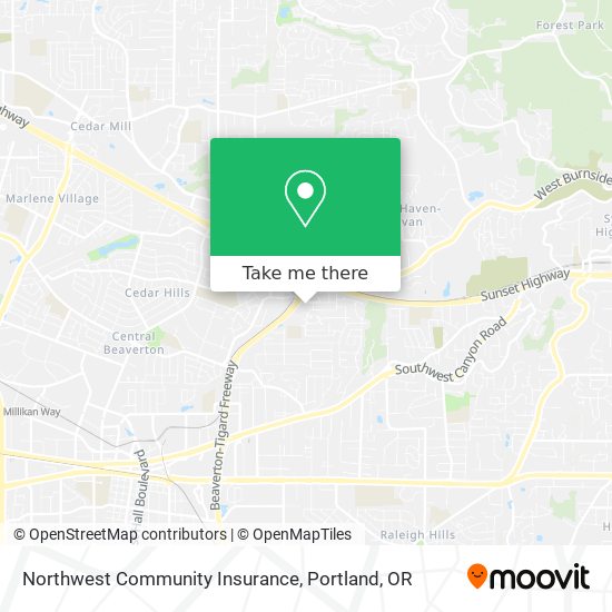 Mapa de Northwest Community Insurance