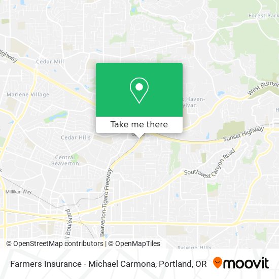 Farmers Insurance - Michael Carmona map