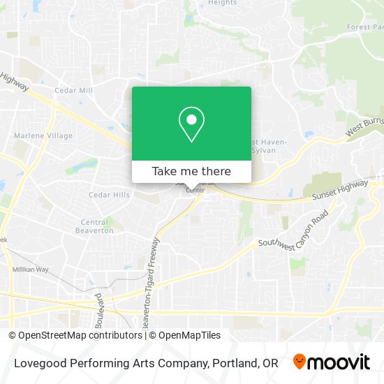 Mapa de Lovegood Performing Arts Company