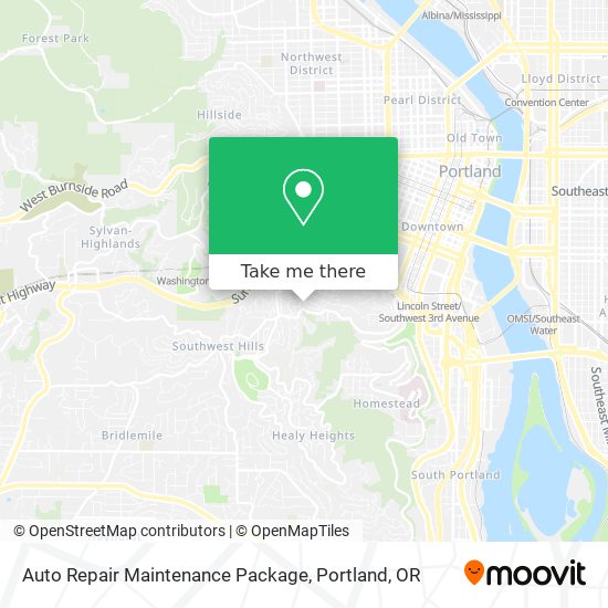 Mapa de Auto Repair Maintenance Package