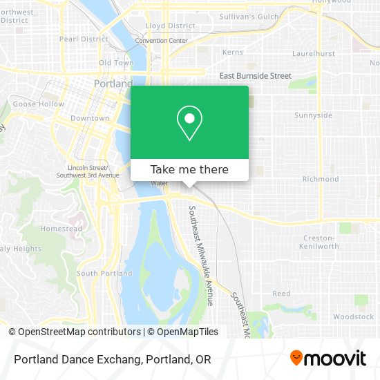 Portland Dance Exchang map