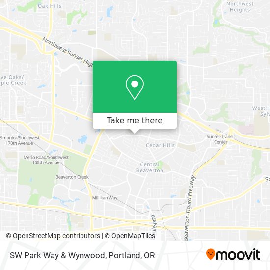 SW Park Way & Wynwood map