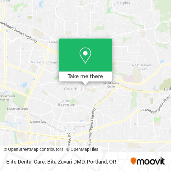 Mapa de Elite Dental Care: Bita Zavari DMD