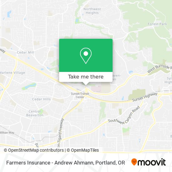 Farmers Insurance - Andrew Ahmann map
