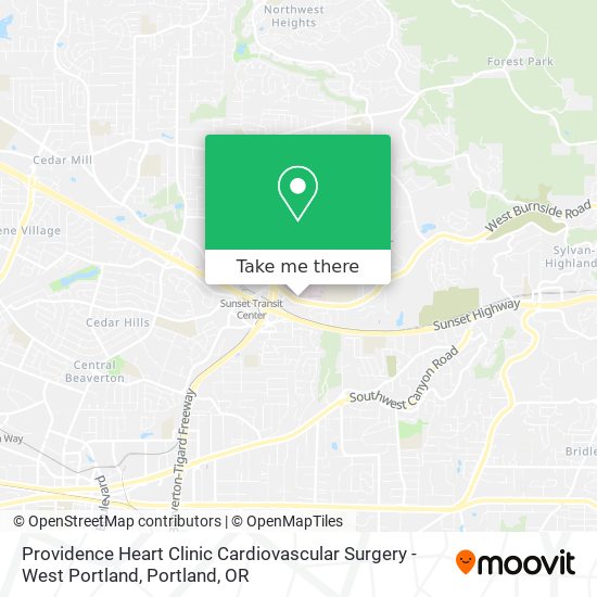 Providence Heart Clinic Cardiovascular Surgery - West Portland map